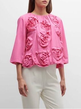 Frances Valentine Emily Ruched Floral top.